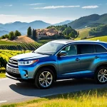 토요타 하이랜더와 포드 익스플로러 비교 - 8 cubic feet of cargo space with the second and third rows folded down", "under-floor storage bins, ...