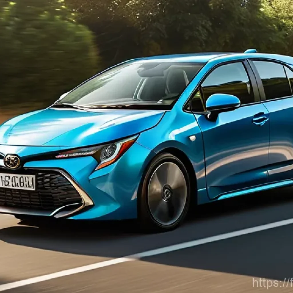 토요타 코롤라의 연비 테스트 - Here are three detailed image prompts for generation, based on the provided text, strictly adhering ...